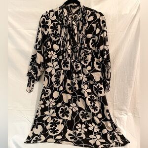 Lucky Brand Leaf Print Dress Size Medium